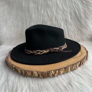 Scala black wool hat